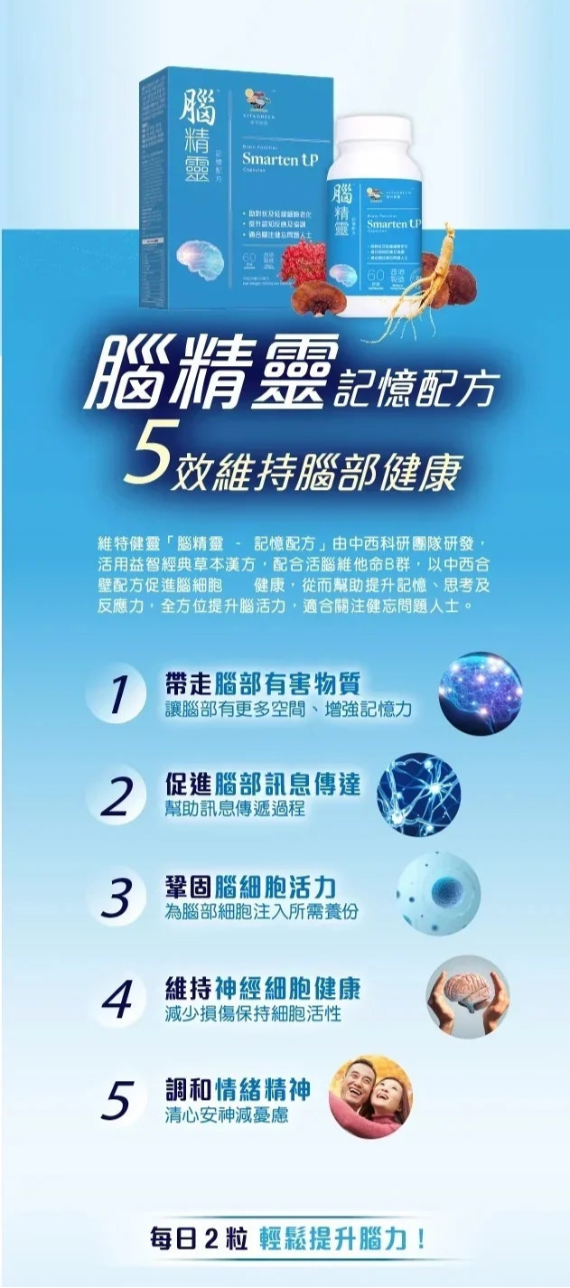 醫之選 - 腦精靈 (記憶配方) 10粒