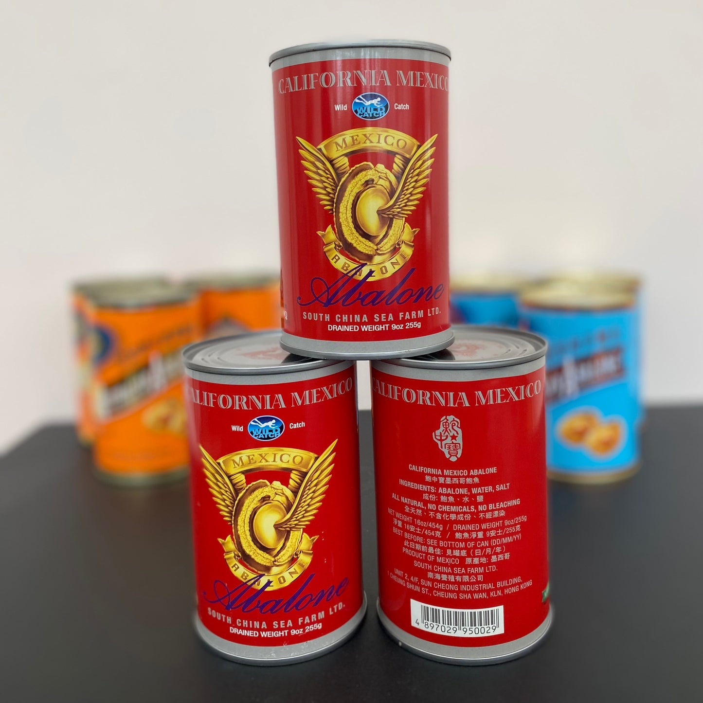 鮑中寶墨西哥野生鮑魚 (紅罐) (1頭半)