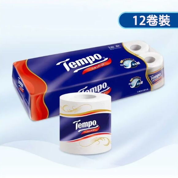 Tempo 3ply Bathroom Tissue Neutral 10's
