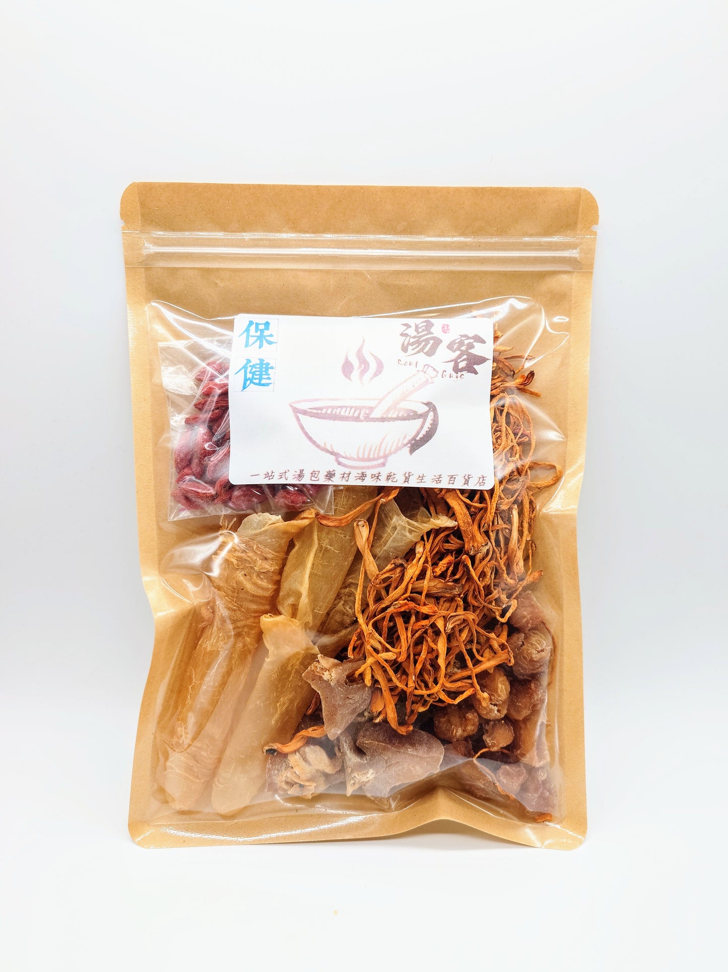 蟲草花花膠螺片湯