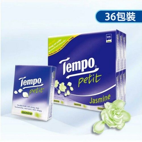 Tempo - 得寶 迷你紙手巾 - 茉莉花 36包裝