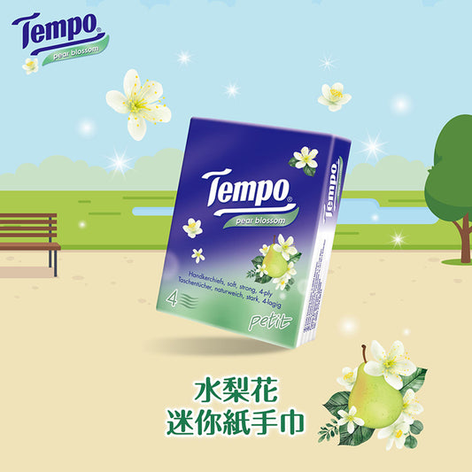 Tempo - 得寶 迷你紙手巾 - 水梨花味 36包裝