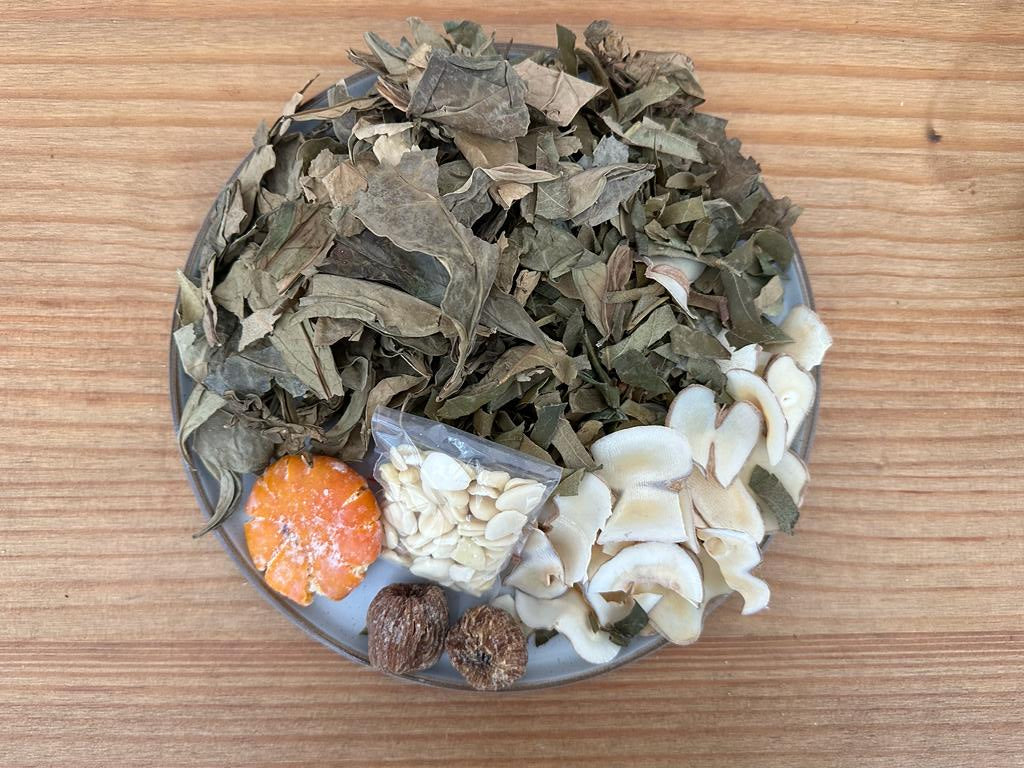 龍利葉批把葉海底椰糖水 Dragon Tongues and Loquat Leaves Soup/Sweet Soup